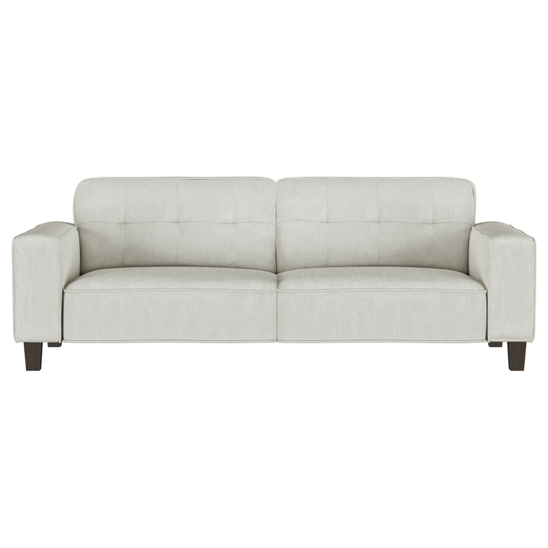 Deerhurst - Upholstered Track Arm Tufted Sofa - Greige