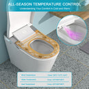Smart Bidet Toilet Combo With Auto Open & Close, Heated Seat, Foot Sensor Flush, LED Display, Ceramic - White