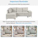 Versatile L Shaped Sofa Bed With Storage, Cup Holders, USB Ports Chenille