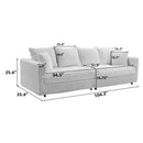 Modern Comfy Upholstered 4 Seat Sofa Cloud Couch,Deep Seat With Soft Pillows