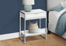 Accent Side Table, Storage Drawer, Spacious Tabletop