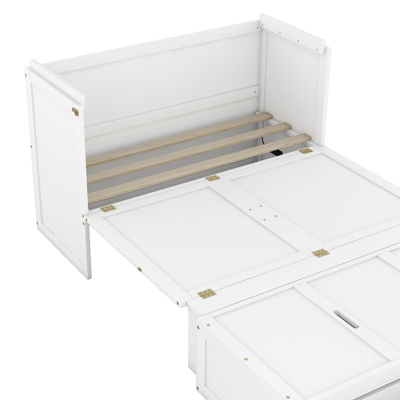 Murphy Bed With USB Port And A Large Drawer