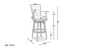 Williams - Swivel Bar Stool With Armrests