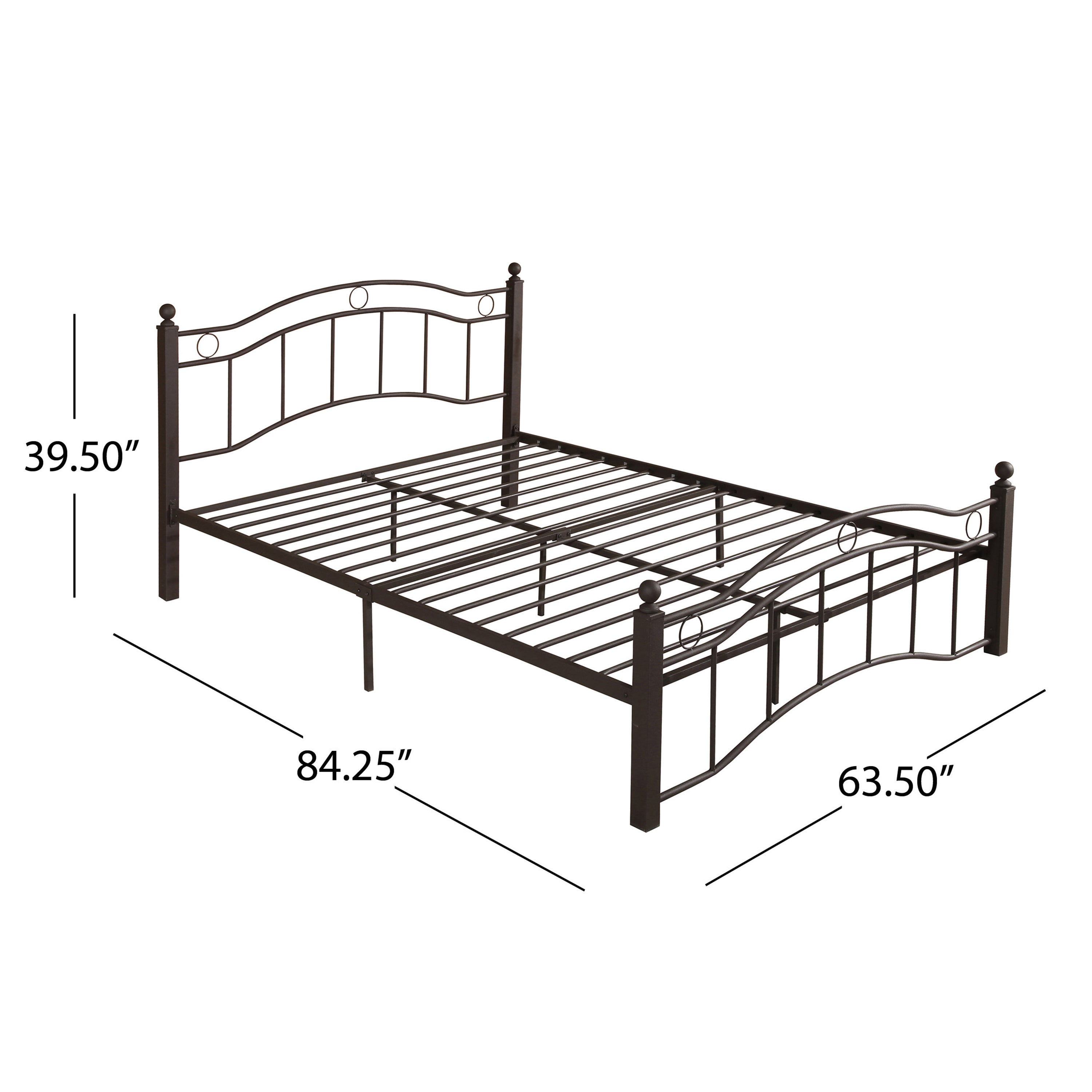QUEEN SIZE METAL BED - Atlantic Fine Furniture Melbourne FL