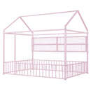 House Frame With Fence And Shelves