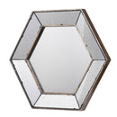 Hexagon Wall Mirror With Contemporary Glass Design, Home Decor Accent Mirror For Living Room, Entryway, Bedroom