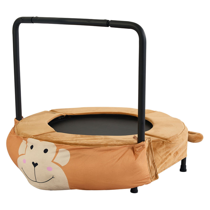 Children's Trampoline Happy Expression Outdoor / Indoor Dual Use, Foldable Iron Tube