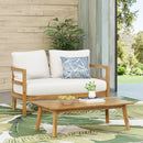 Outdoor Furniture With Coffee Table, Patio Conversation Set Deep Seating With Soft Cushion