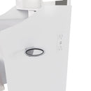 3 Color LED Vanity Mirror With Stool, 2 Drawers & 5 Storage Cabinets, Adjustable Lighting - White