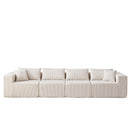 Modular L Shaped Sectional Compressed Sofa, Free Combination