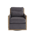 Comfy Accent Barrel Chair, 360 Degree Swivel