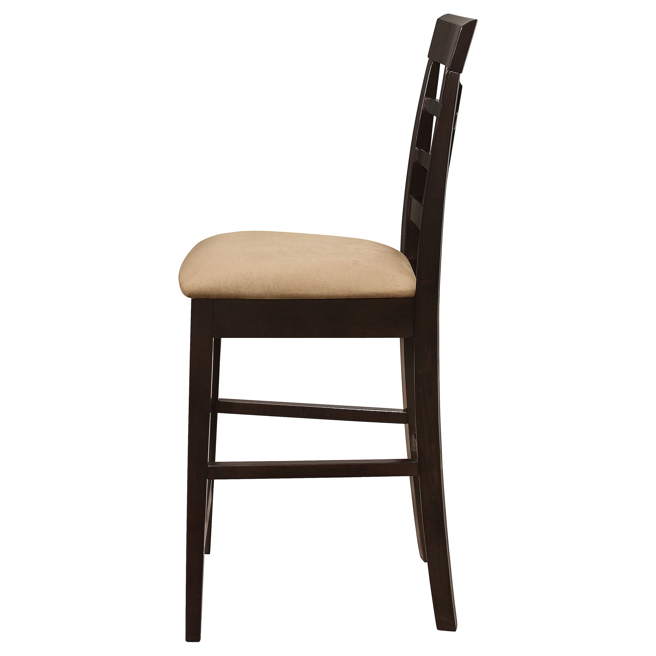 Gabriel Lattice Back Counter Chair Cappuccino (Set of 2) — view 6