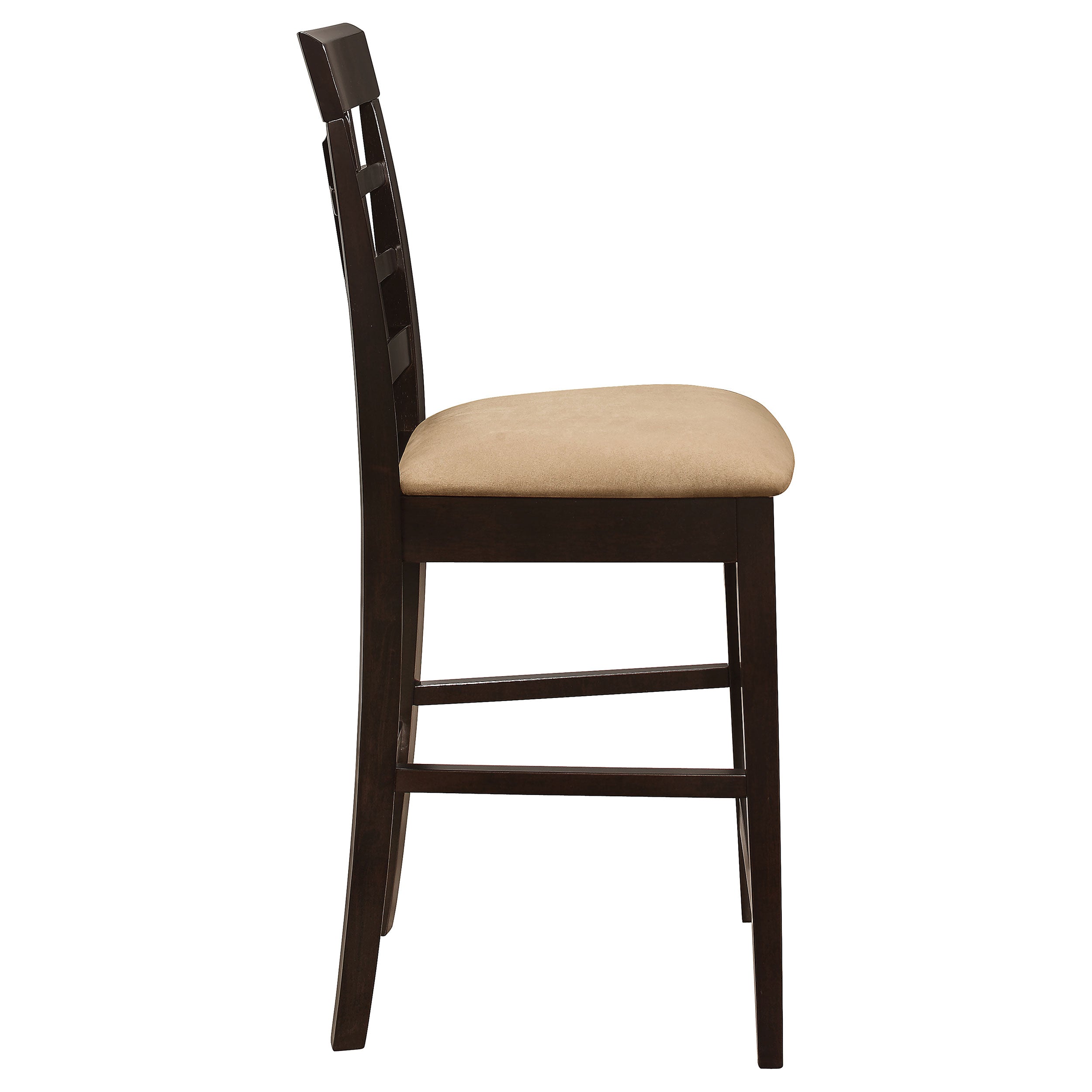 Gabriel Lattice Back Counter Chair Cappuccino (Set of 2) — view 10