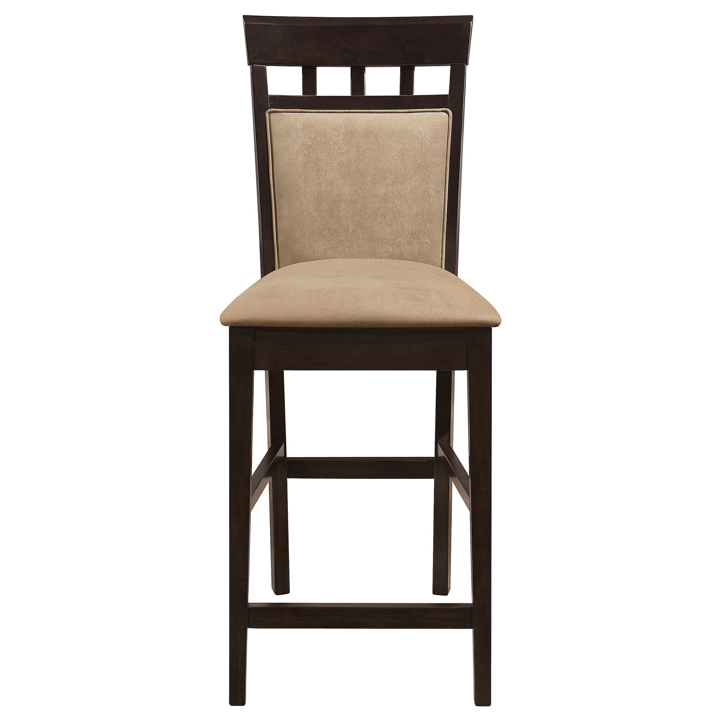 Gabriel Closed Back Counter Chair Cappuccino (Set of 2) — view 4