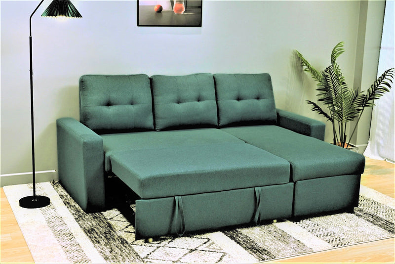 Convertible L Shaped Sectional Sleeper Sofa Bed, Saving Pull Out Couch