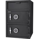 Digital Keypad 2 Lock Depository Safe 1 6 2 Cubic Ft - Black
