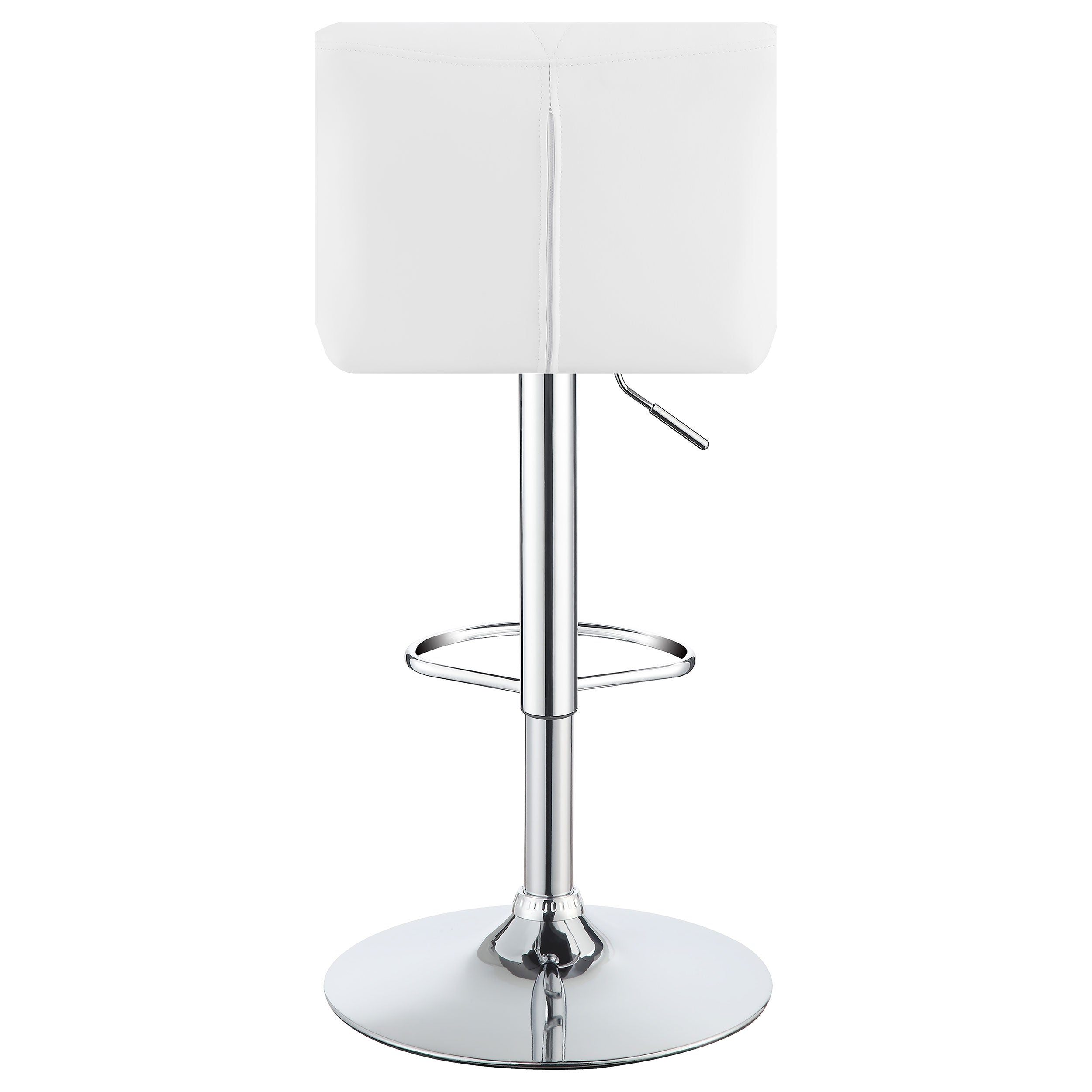 Berrington Upholstered Adjustable Bar Stool White (Set of 2) — view 8