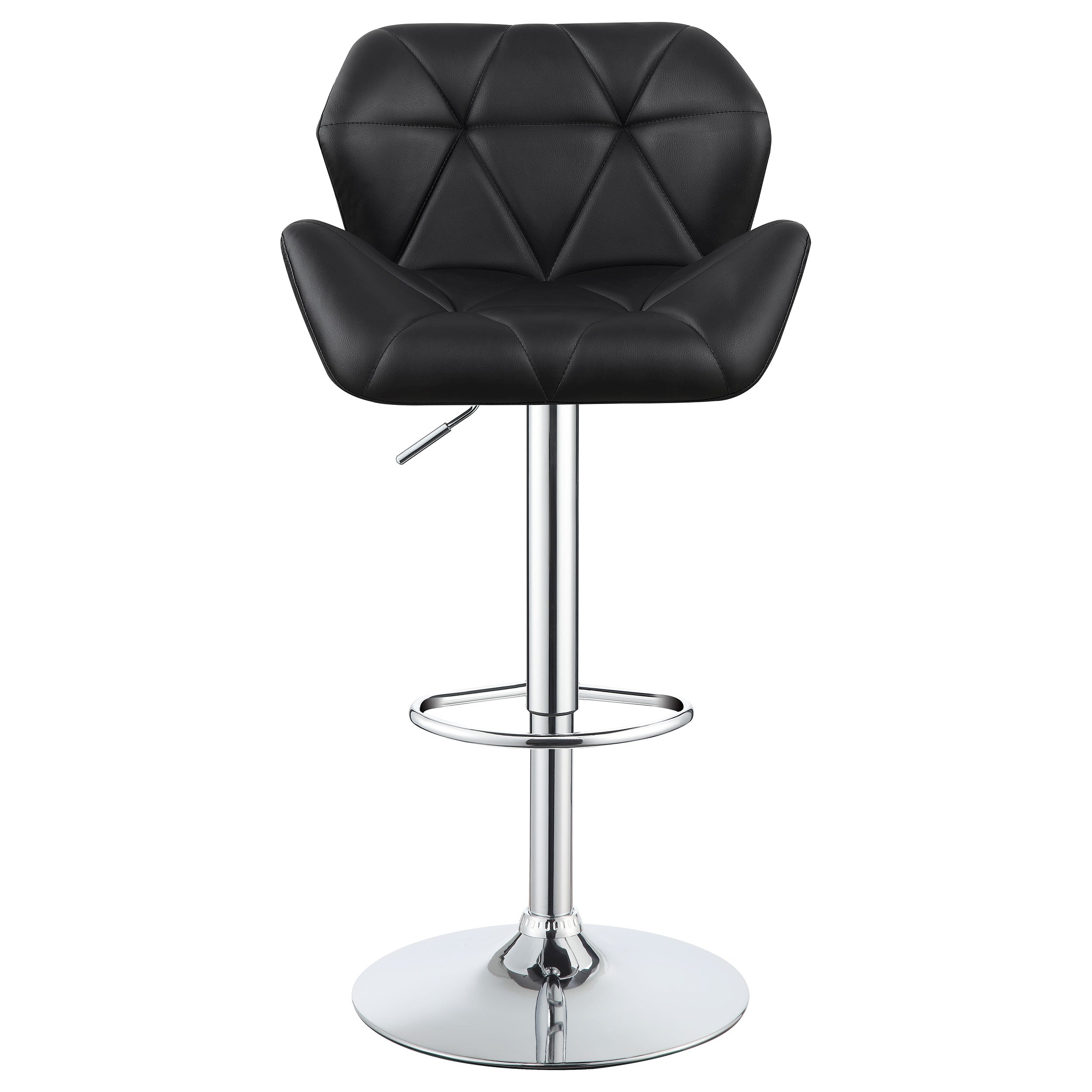 Berrington Upholstered Adjustable Bar Stool Black (Set of 2) — view 5