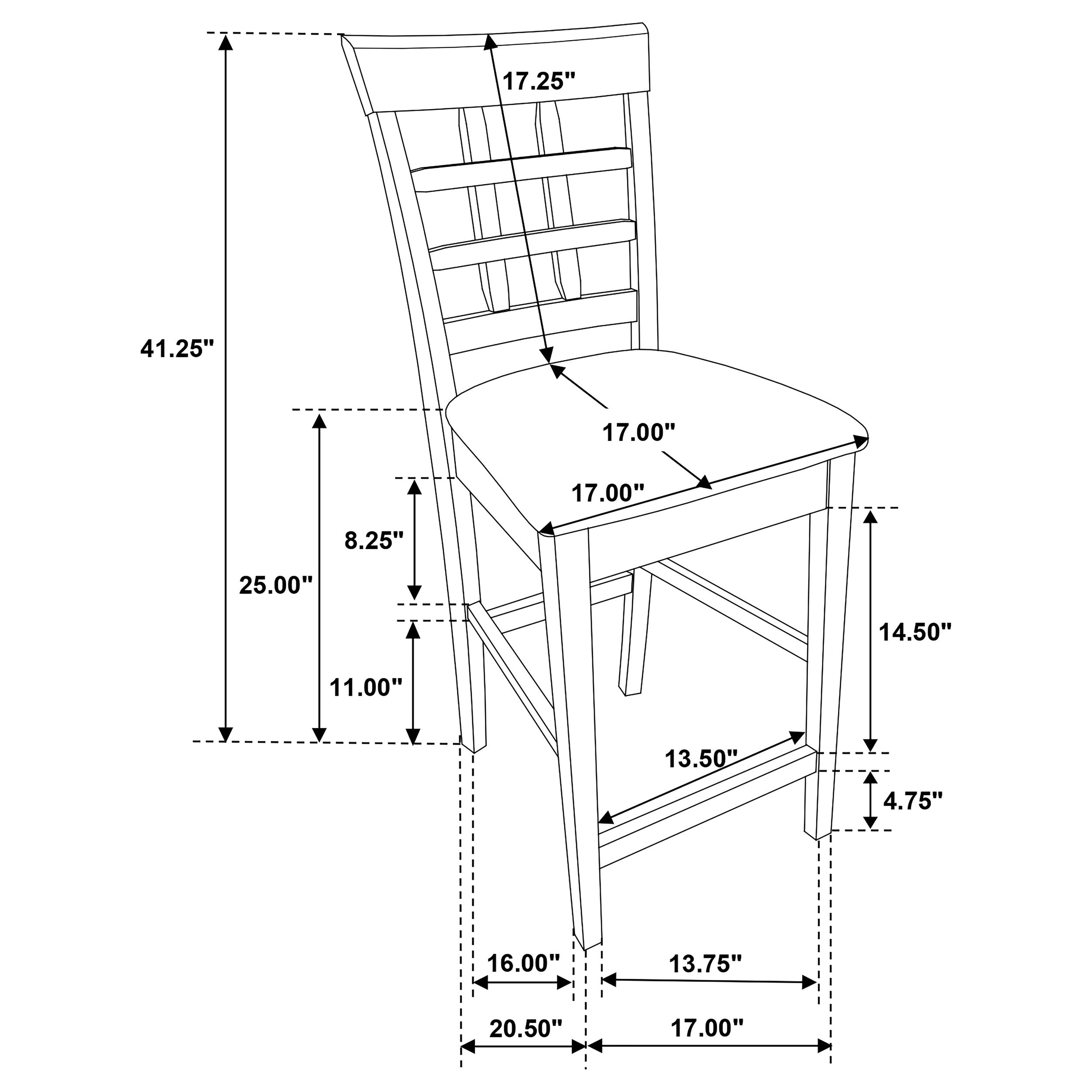 Gabriel 9-piece Square Counter Height Dining Set Cappuccino — view 12