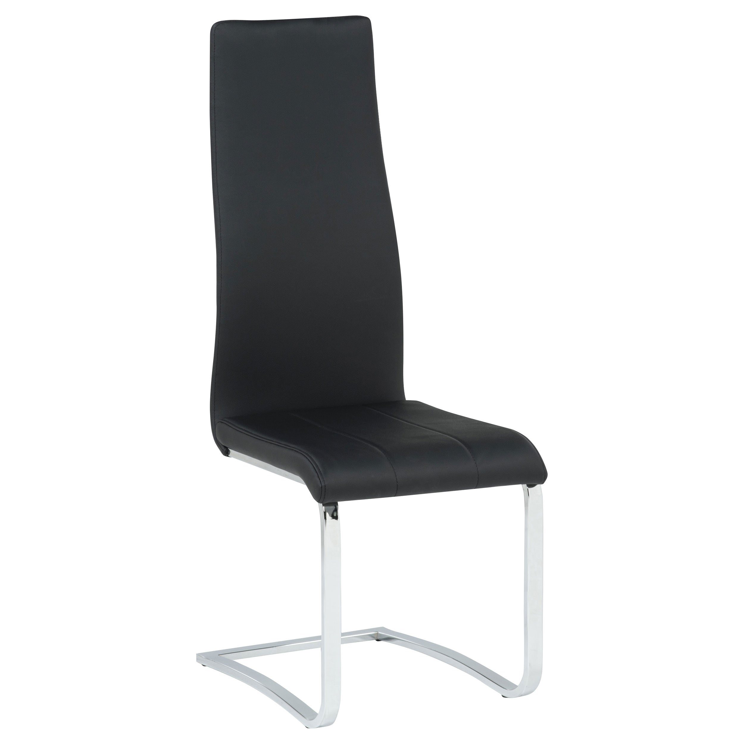 Montclair Upholstered Dining Side Chair Black (Set of 4) — view 3