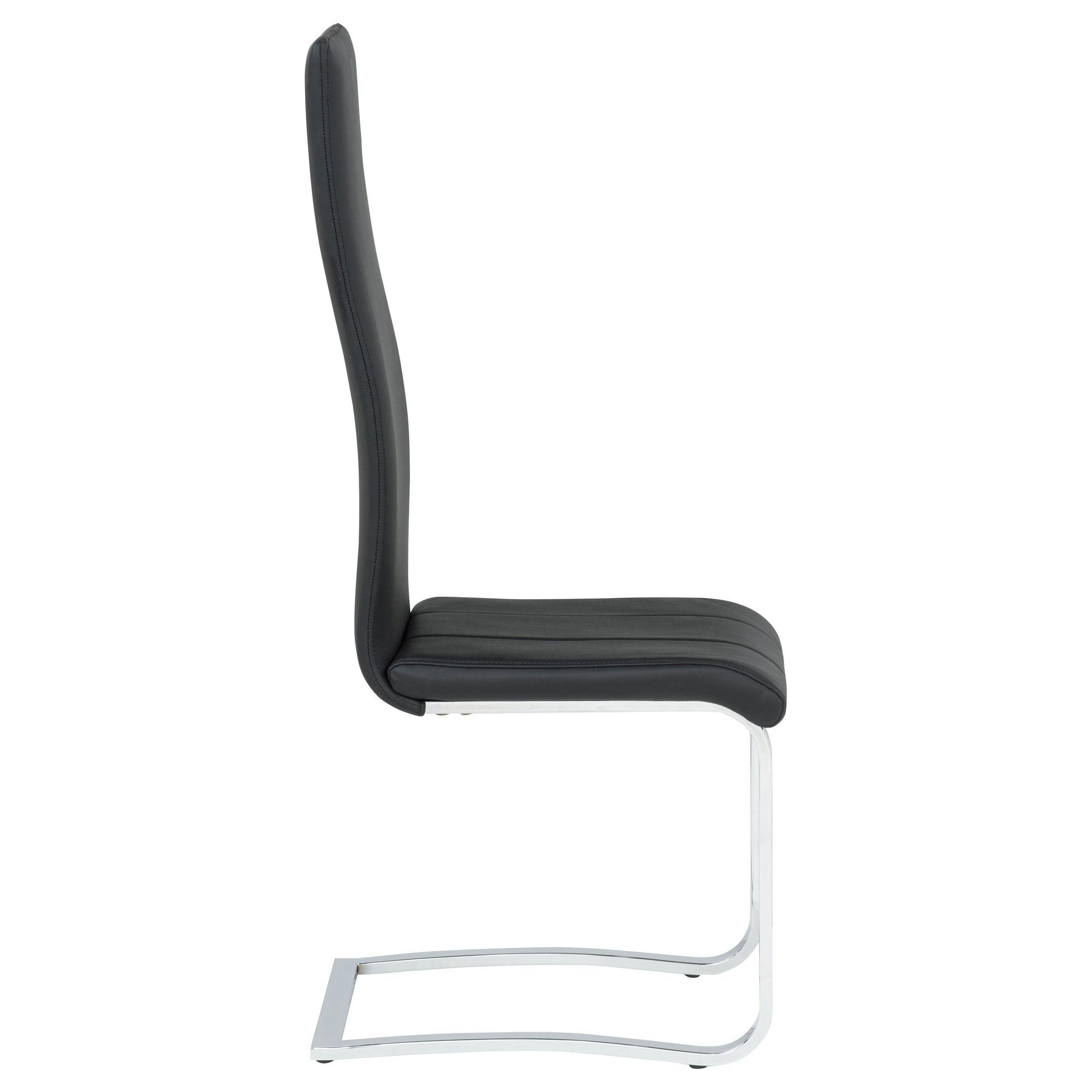 Montclair Upholstered Dining Side Chair Black (Set of 4) — view 10