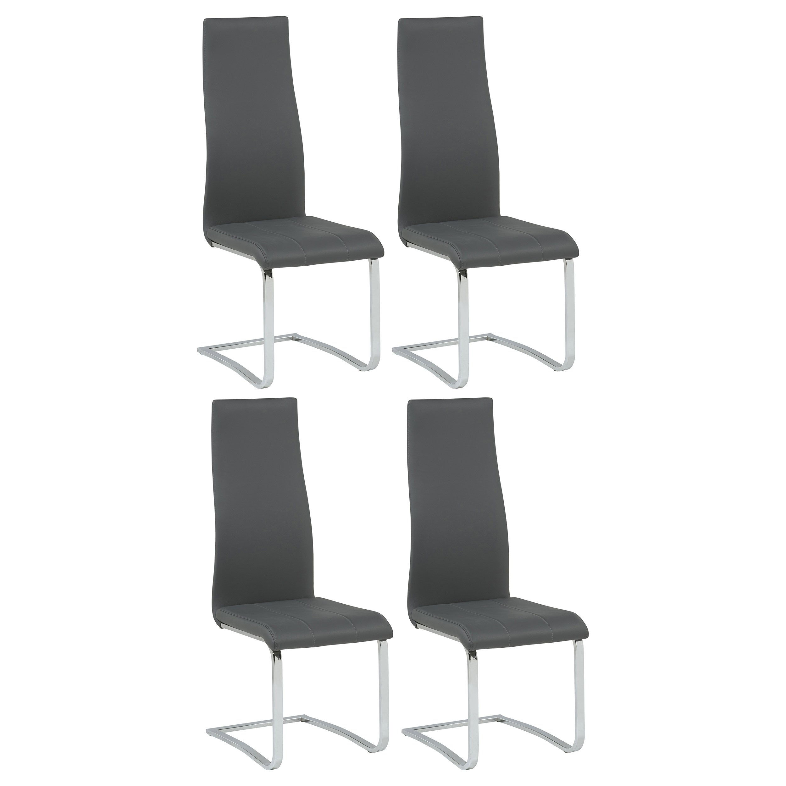 Montclair Upholstered Dining Side Chair Grey (Set of 4) — view 1