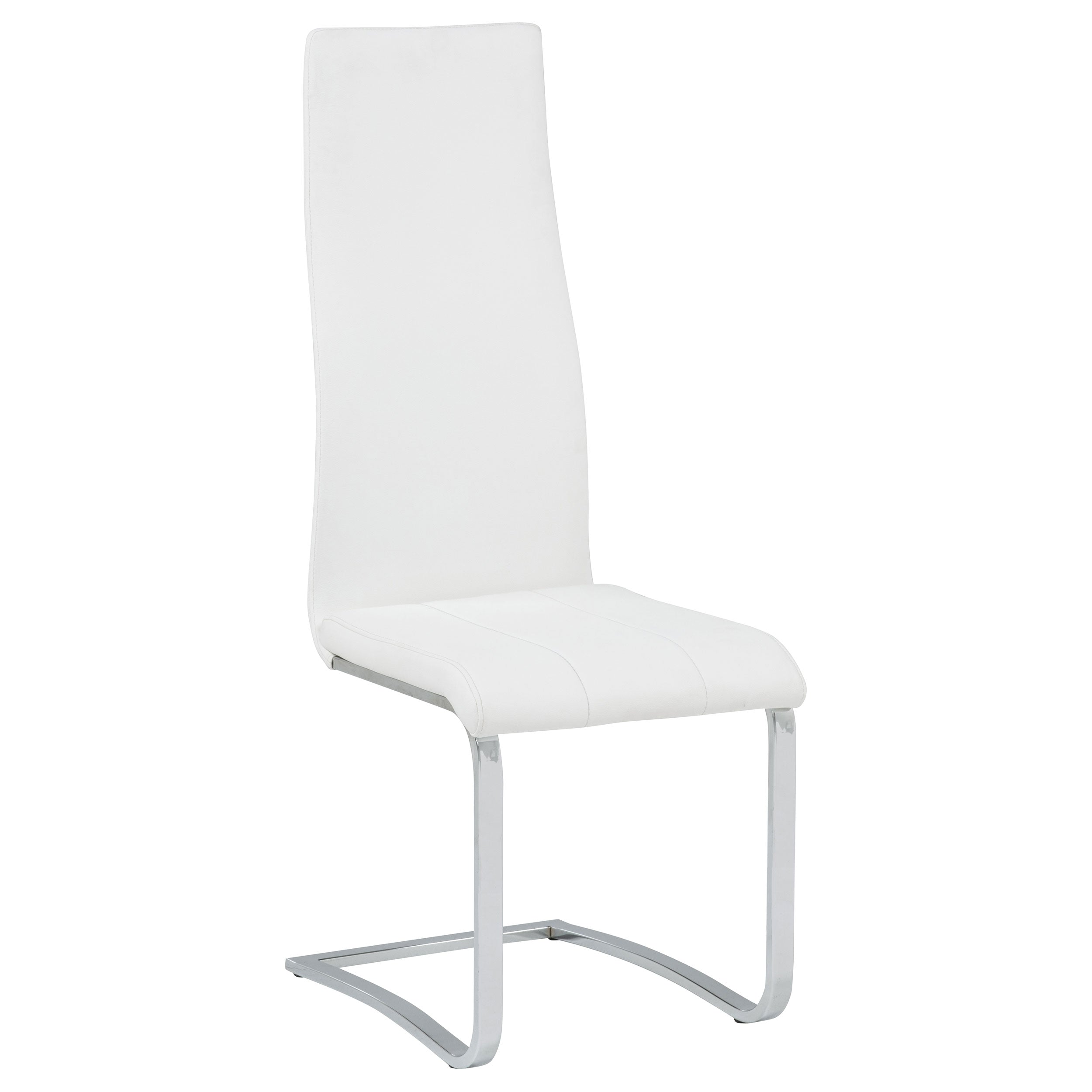 Montclair Upholstered Dining Side Chair White (Set of 4) — view 3