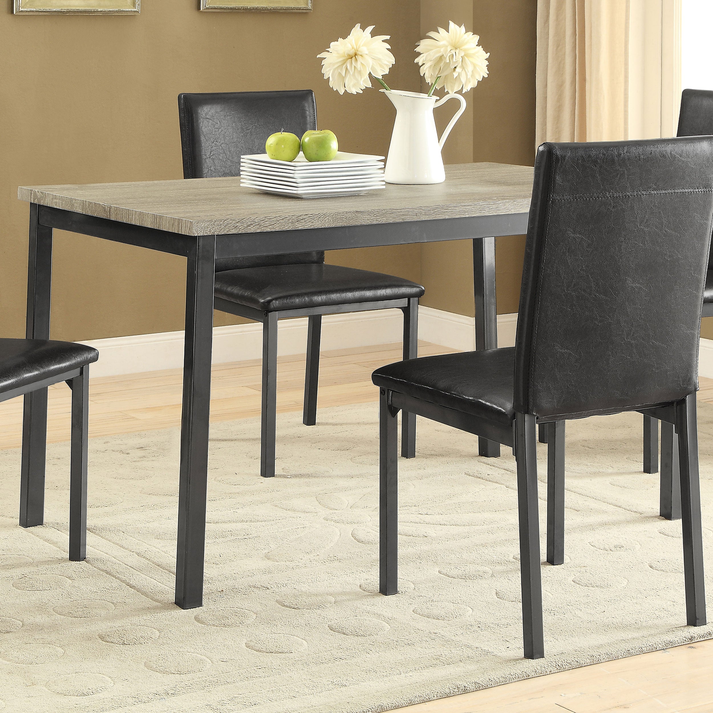 Garza Rectangular 48-inch Engineered Wood Dining Table Grey — view 2