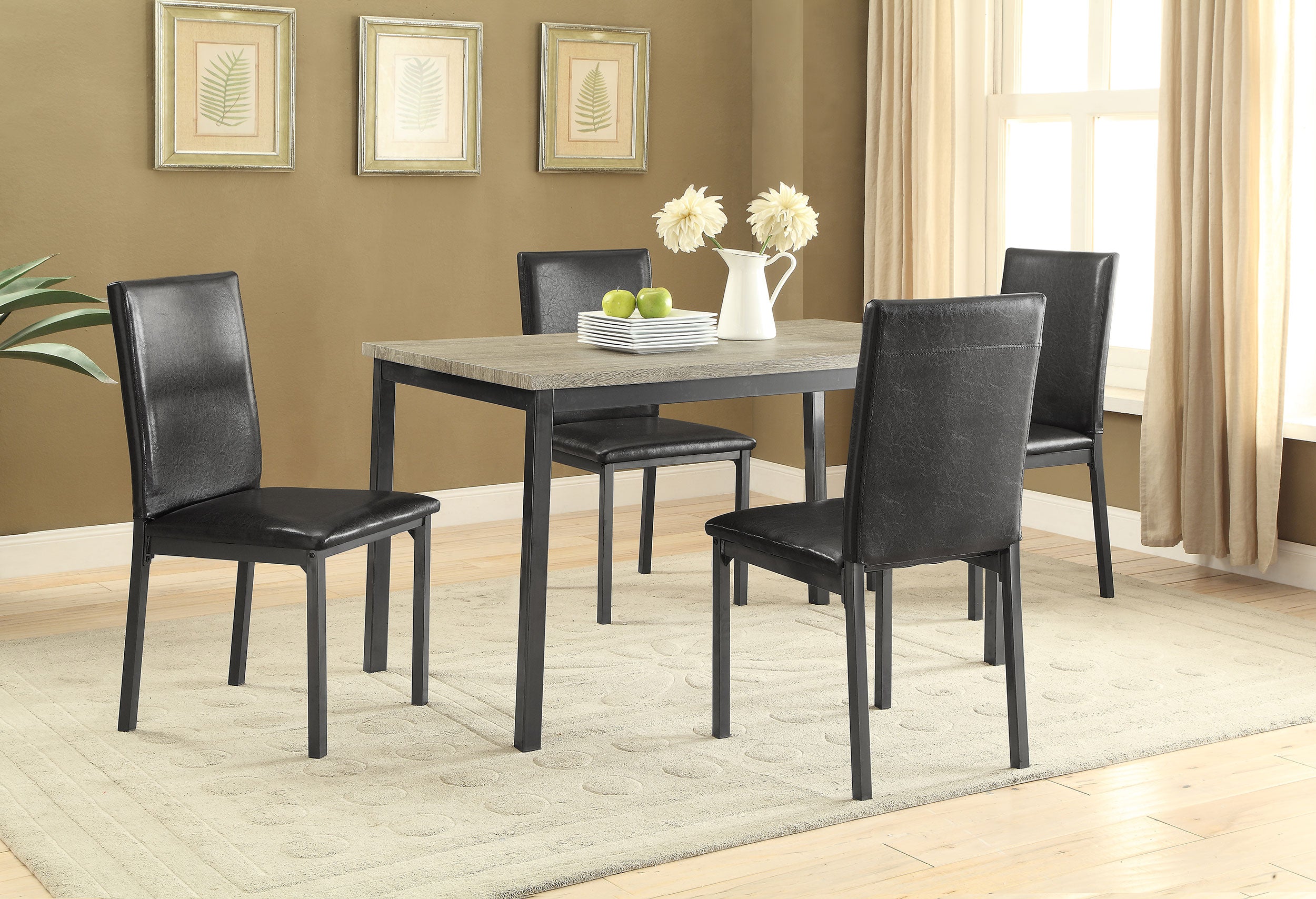 Garza Rectangular 48-inch Engineered Wood Dining Table Grey — view 5