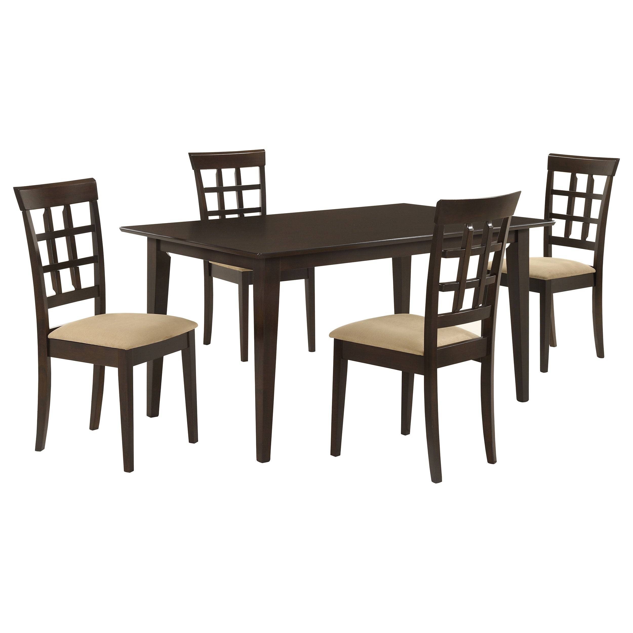 Gabriel 5-piece Rectangular 59-inch Dining Set Cappuccino — view 2