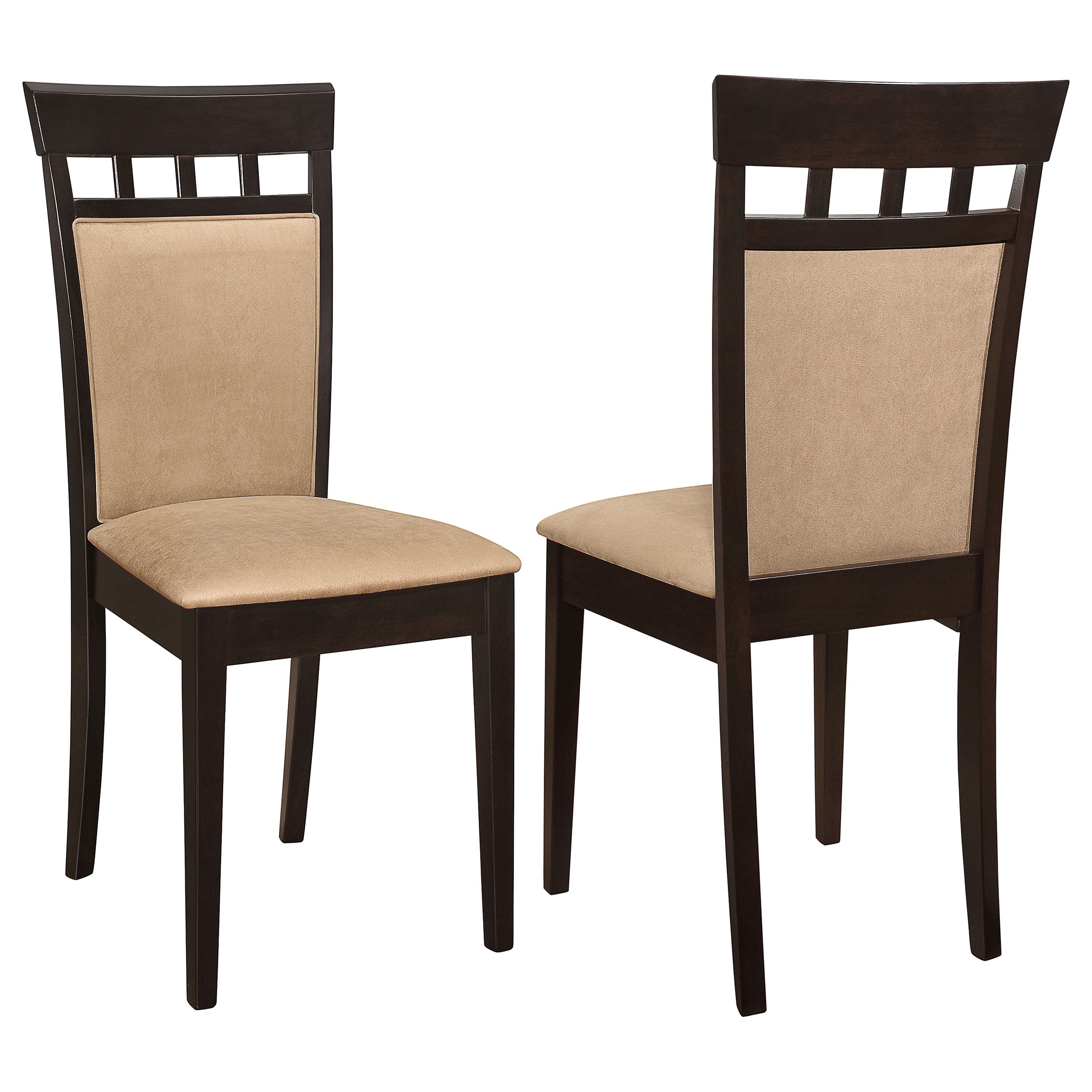 Gabriel Closed Back Dining Side Chair Cappuccino (Set of 2) — view 1