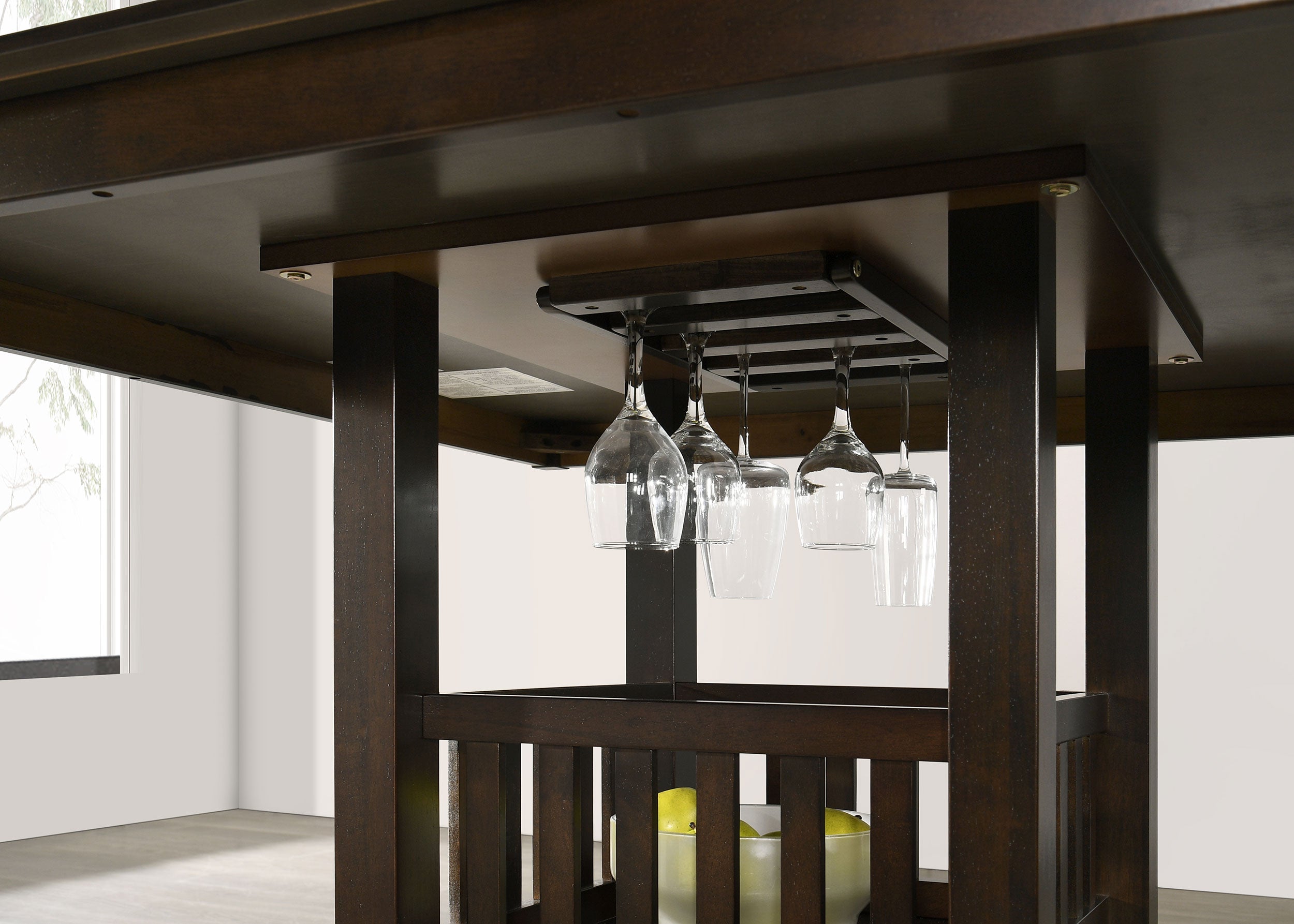 Jaden Square 47-inch Counter Height Dining Table Espresso — view 9