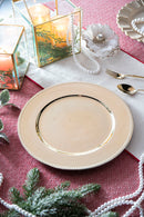 Plastic Charger Plate (Set of 8) - Silver