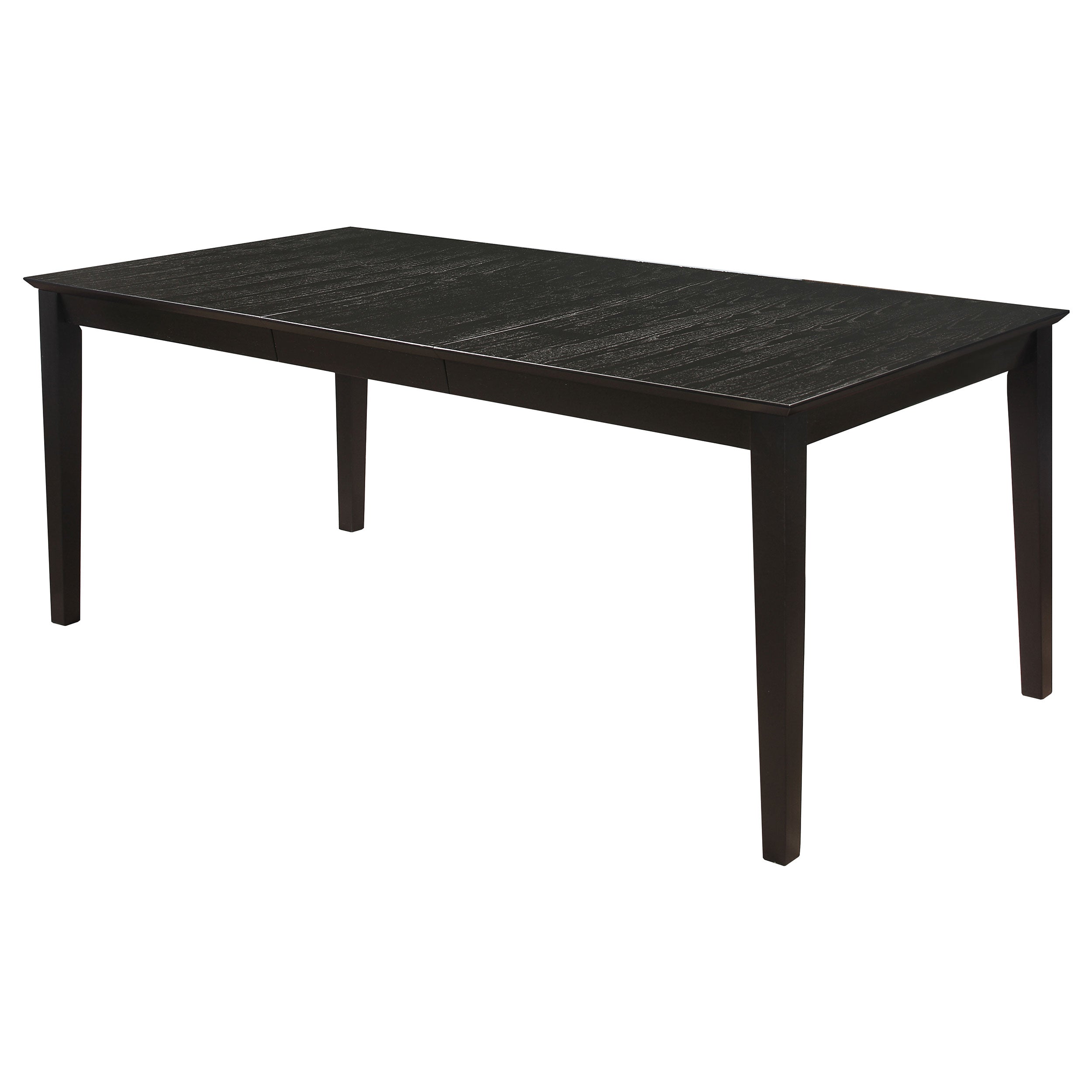 Louise Rectangular 78-inch Extension Leaf Dining Table Black — view 1