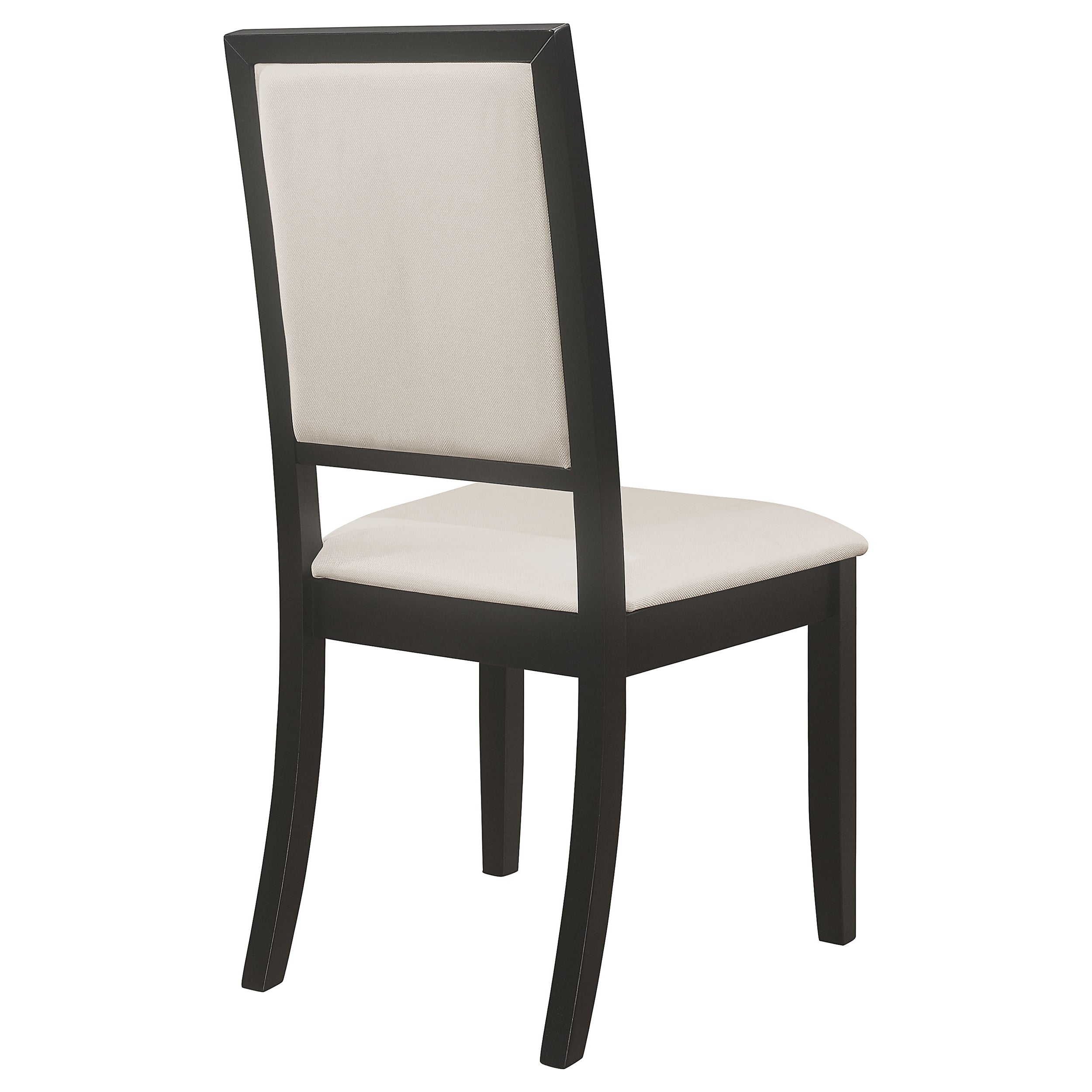 Louise Upholstered Wood Dining Side Chair Black (Set of 2) — view 8