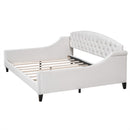 Modern Luxury Tufted Button Daybed, Full, Beige