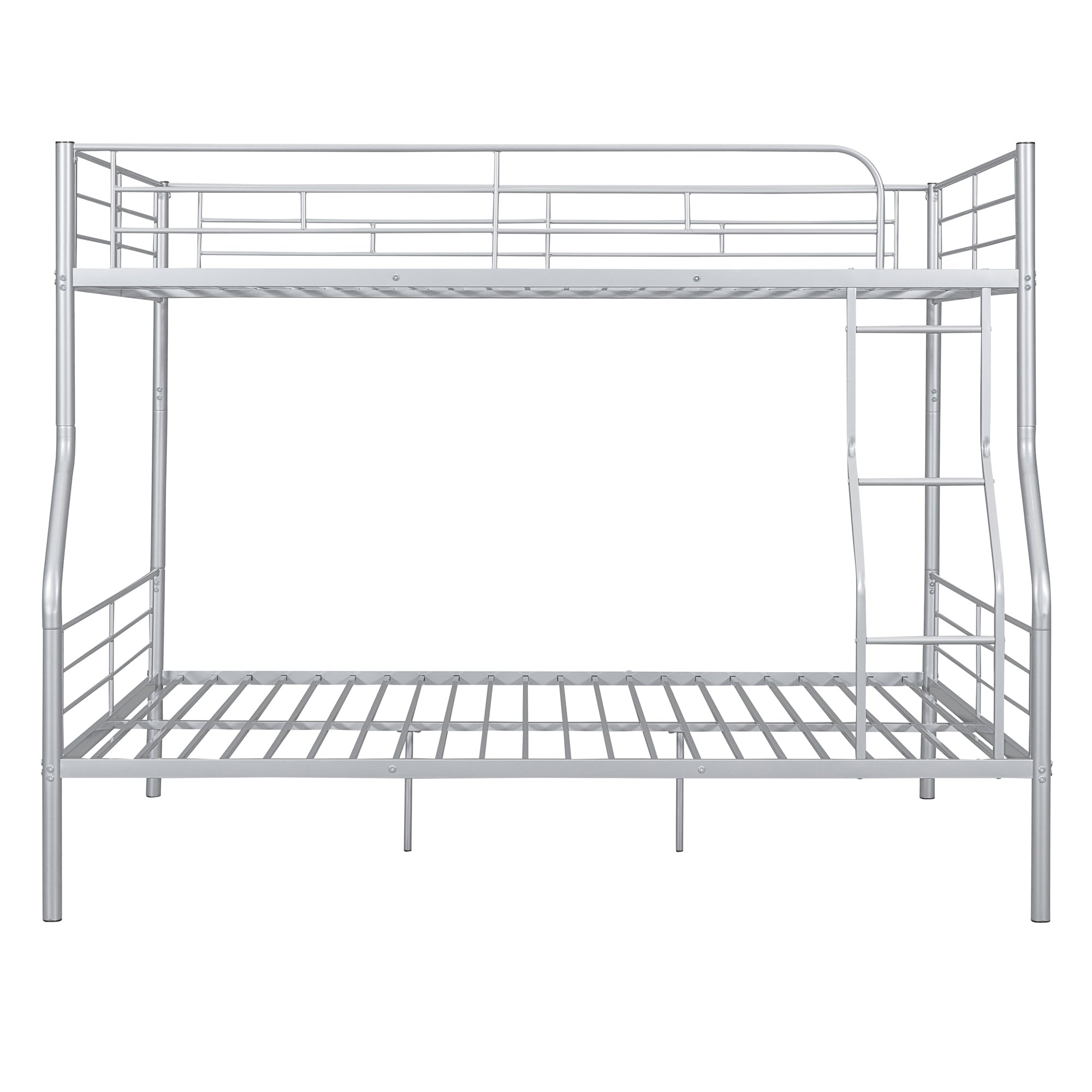 Full XL Over Queen Metal Bunk Bed, Sliver - Atlantic Fine Furniture Melbourne FL