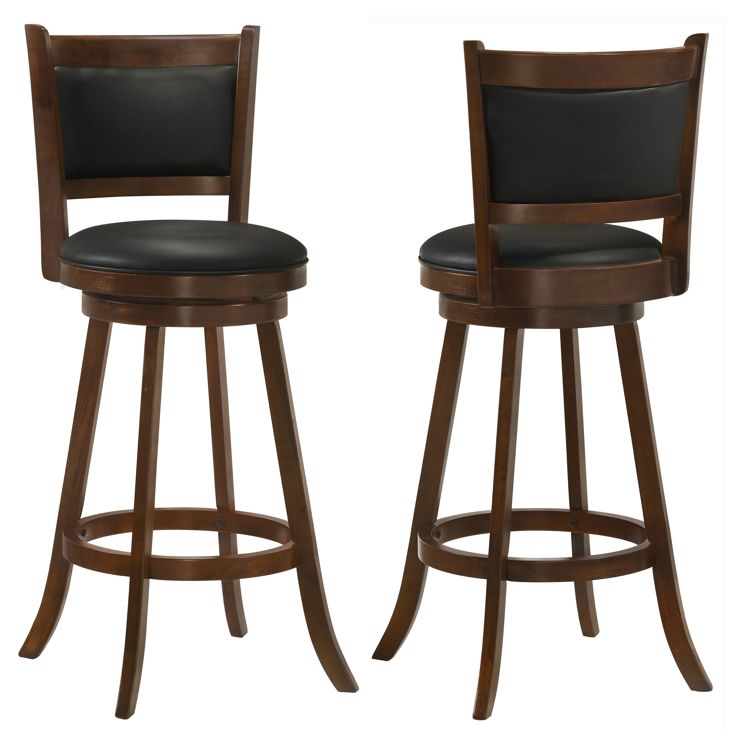 Broxton Upholstered Swivel Bar Chair Chestnut (Set of 2) — view 1