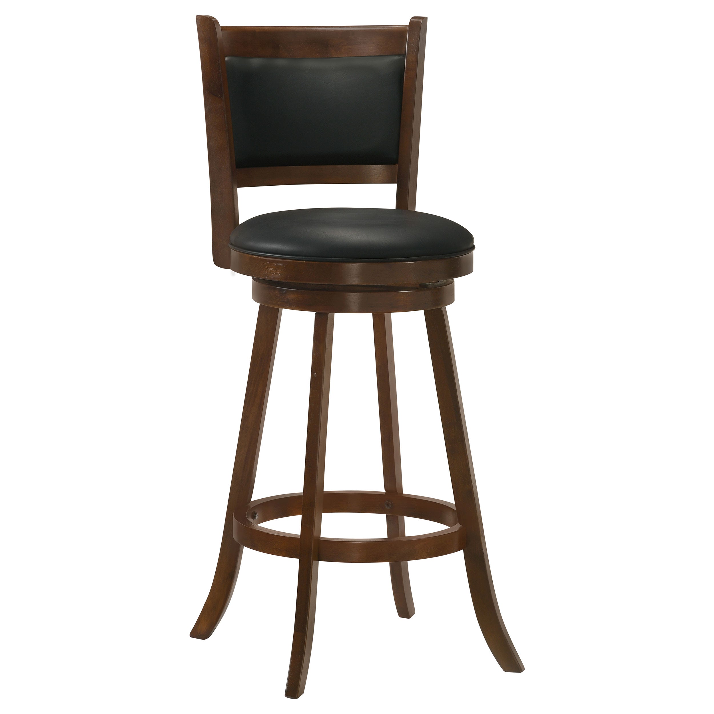 Broxton Upholstered Swivel Bar Chair Chestnut (Set of 2) — view 3