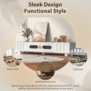 Modern TV Stand For TVs Up To 80", 2 Drawers And Cabinet