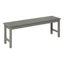 Modern Slat Top Solid Wood Patio Bench