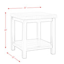 Kansas - 4274 End Table - Espresso