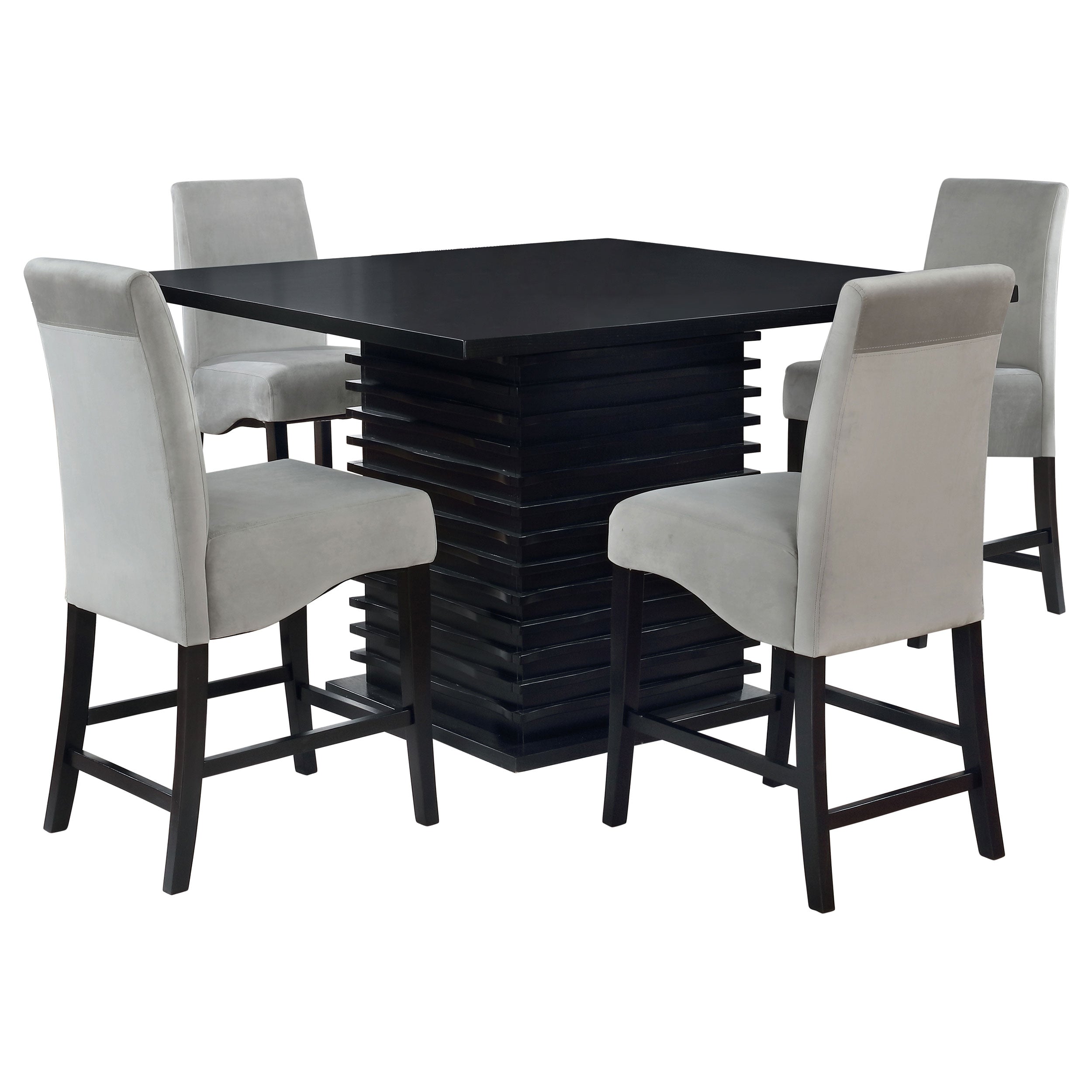 Stanton 5-piece Square Counter Height Dining Table Set Grey — view 2