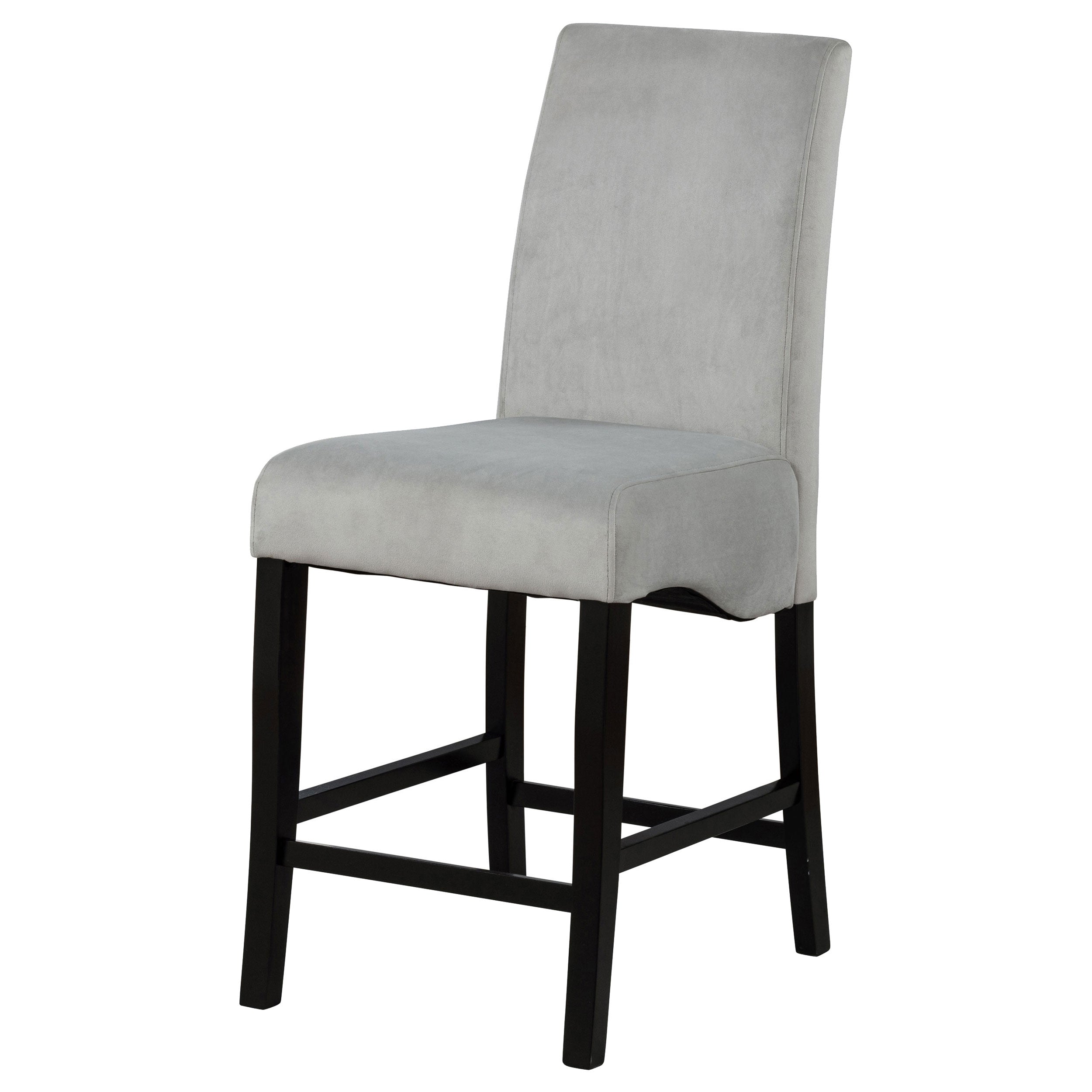 Stanton Velvet Upholstered Counter Chair Grey (Set of 2) — view 5