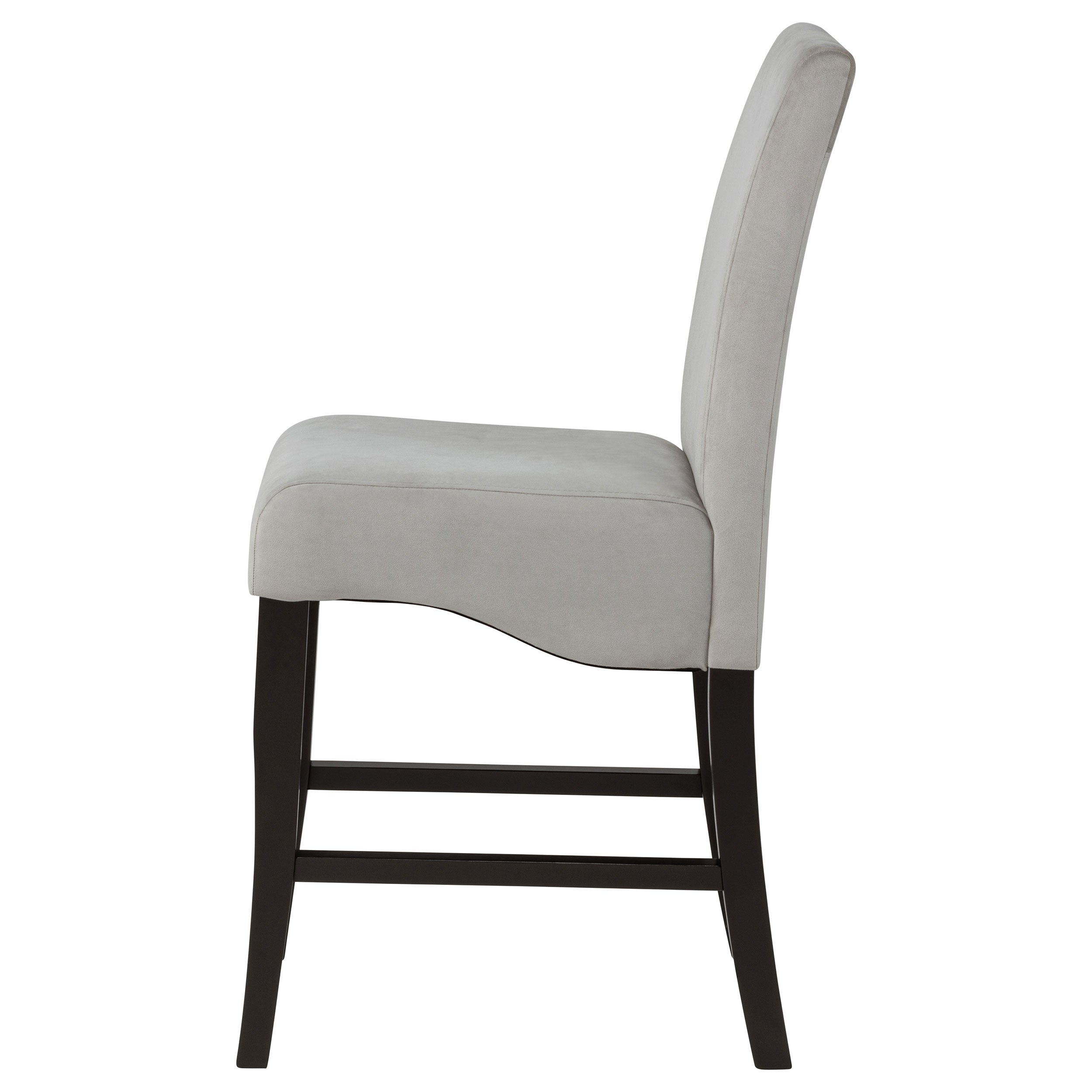 Stanton Velvet Upholstered Counter Chair Grey (Set of 2) — view 6