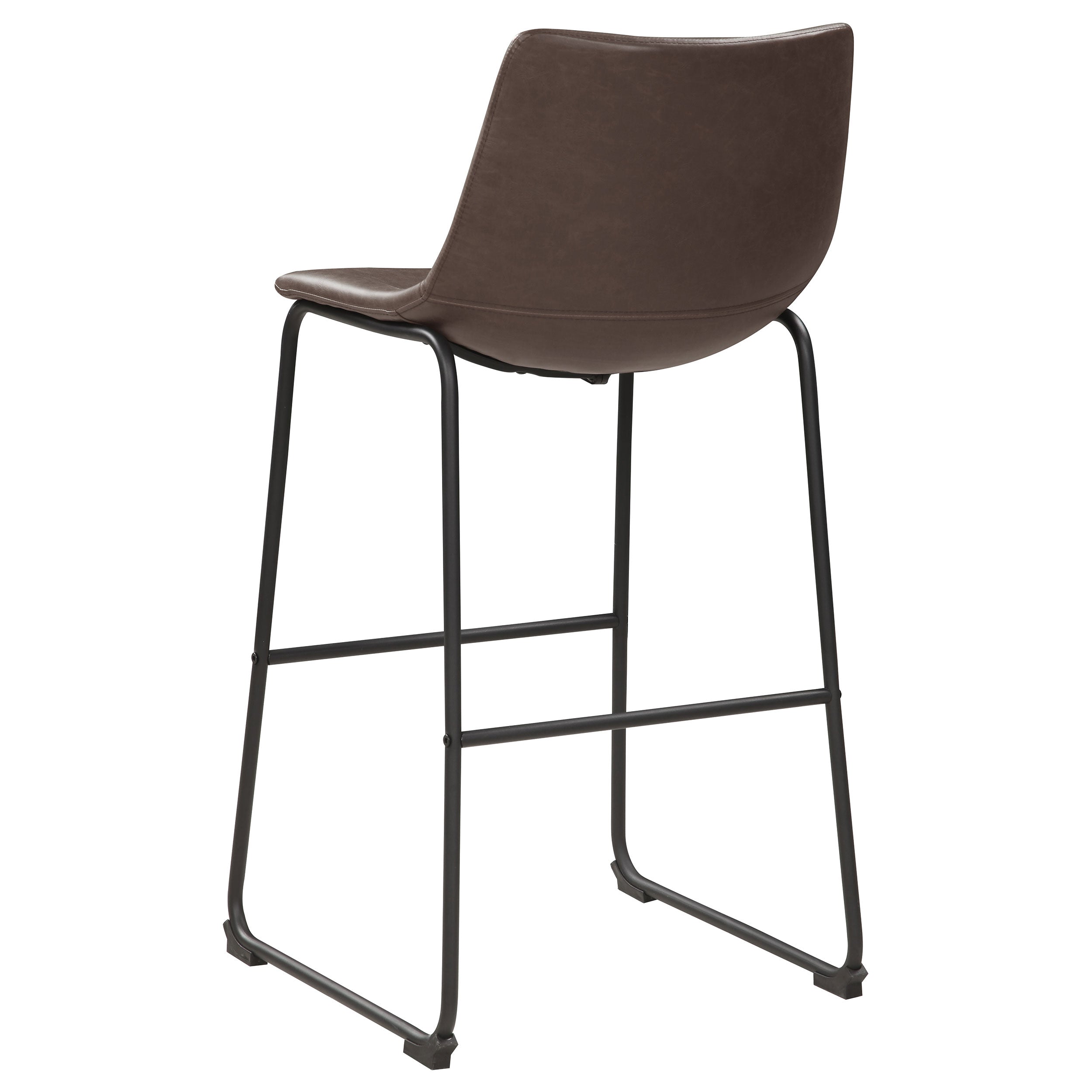 Michelle Upholstered Bar Chair Brown (Set of 2) — view 7