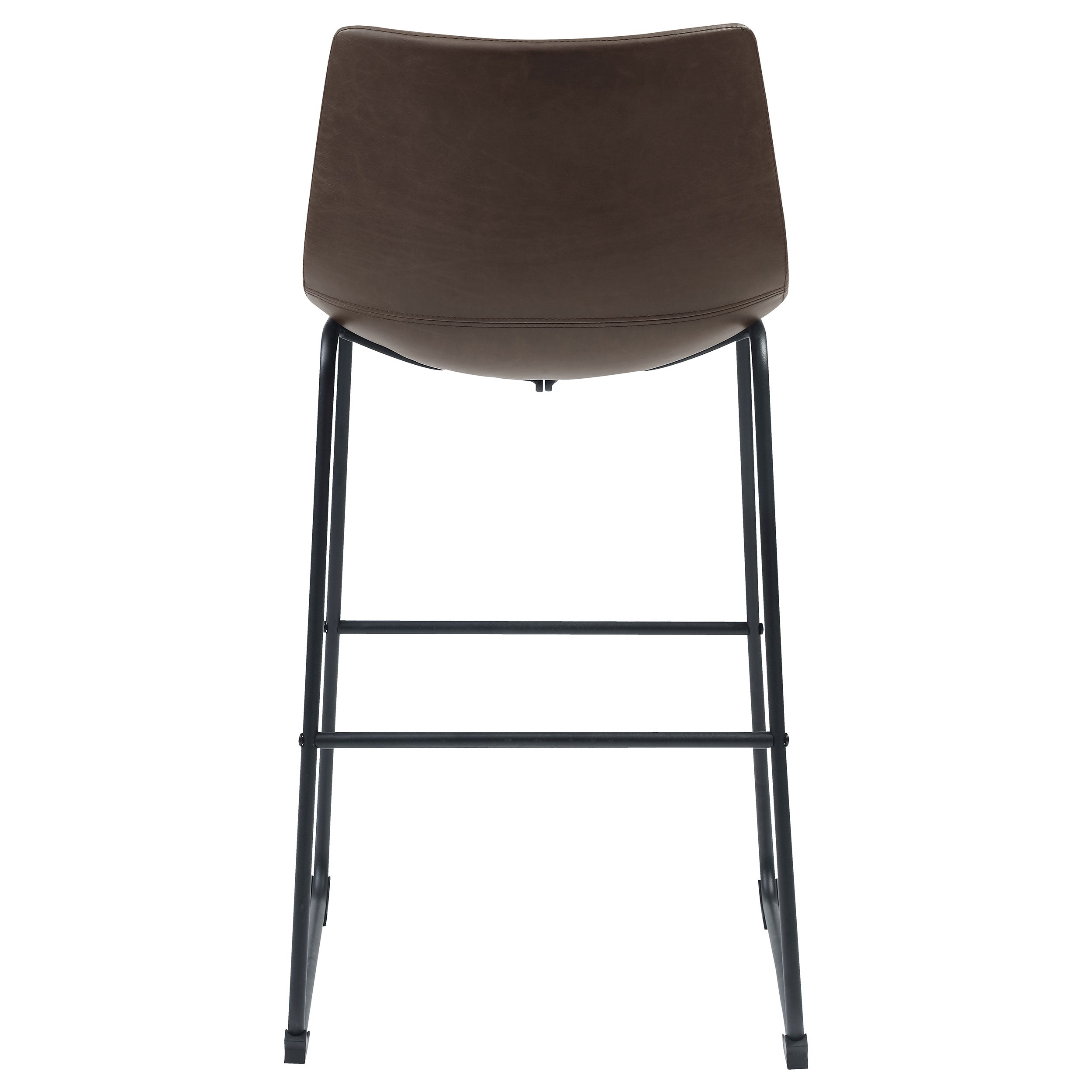 Michelle Upholstered Bar Chair Brown (Set of 2) — view 8