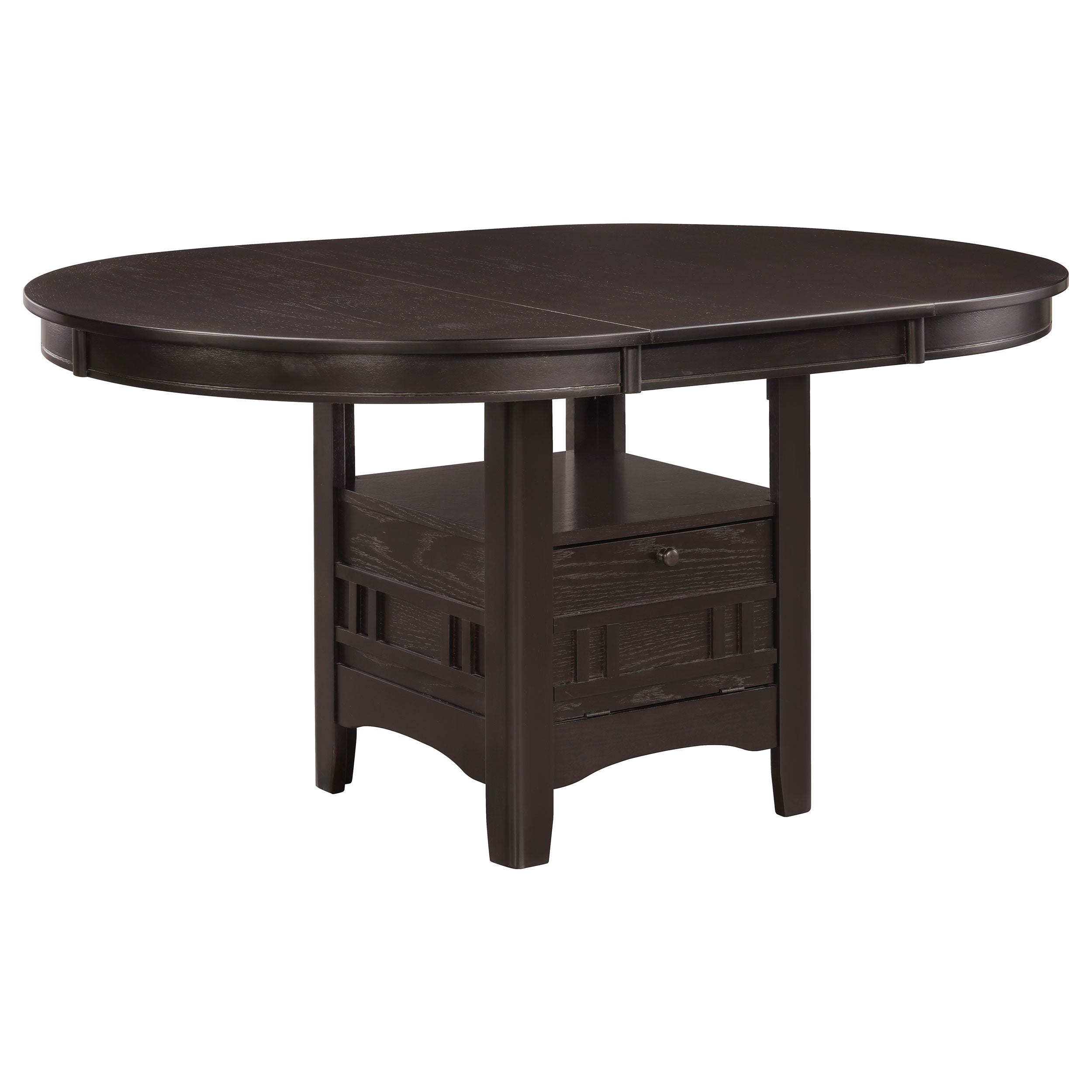 Lavon 5-piece Oval Extension Leaf Dining Set Espresso — view 3