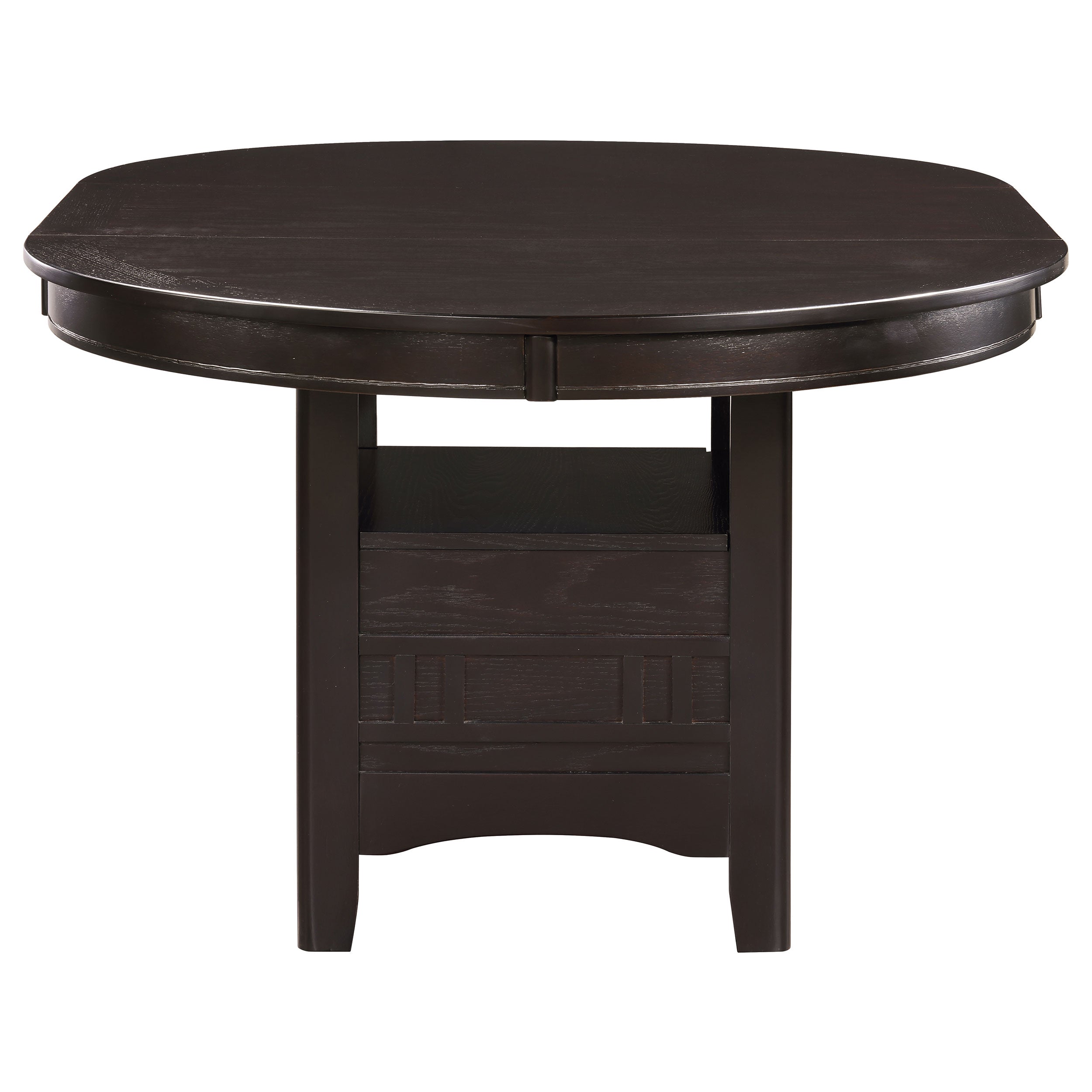 Lavon Oval 60-inch Wood Extension Leaf Dining Table Espresso — view 4