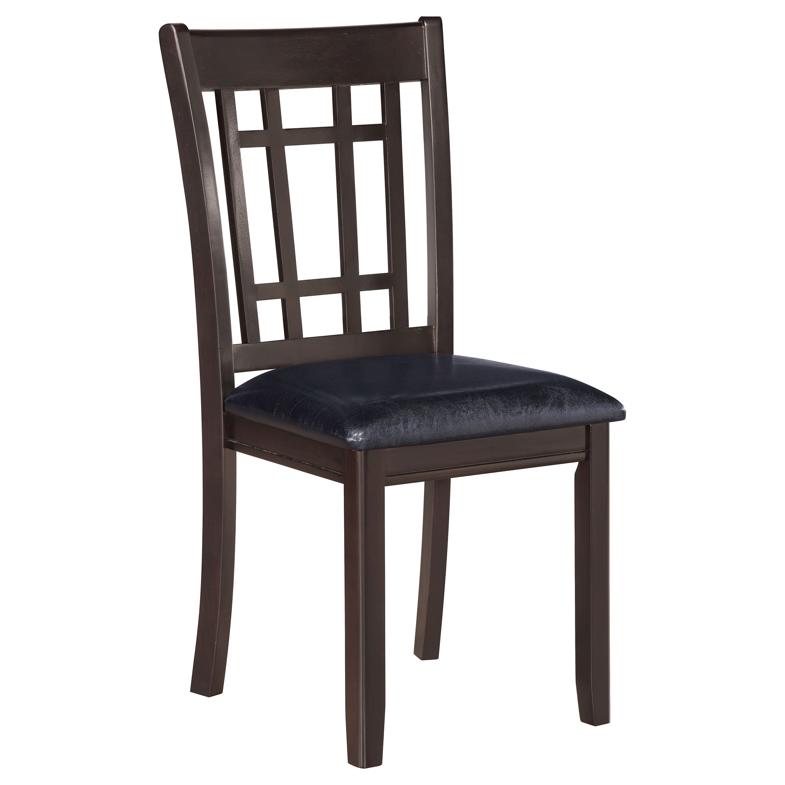Lavon Wood Dining Side Chair Black and Espresso (Set of 2) — view 3